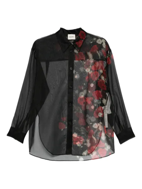KHAITE camisa con estampado floral