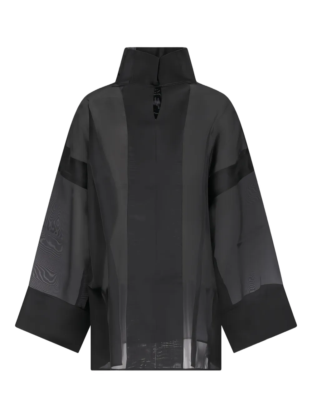 Di Stavnitser Sumi blouse met hoge hals - Zwart