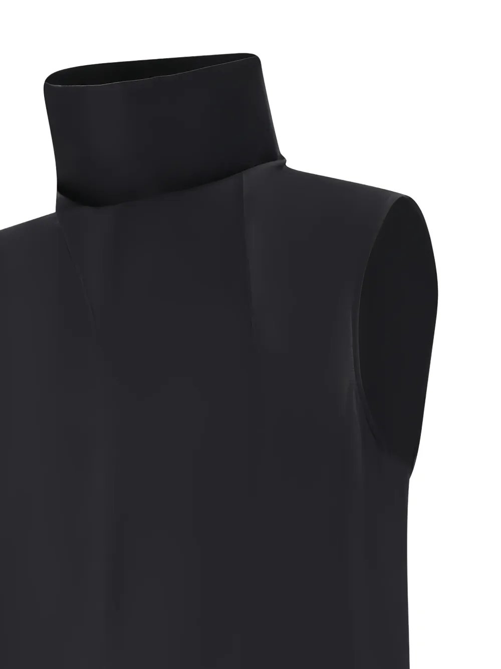 Aida High Neck Split Satin Top