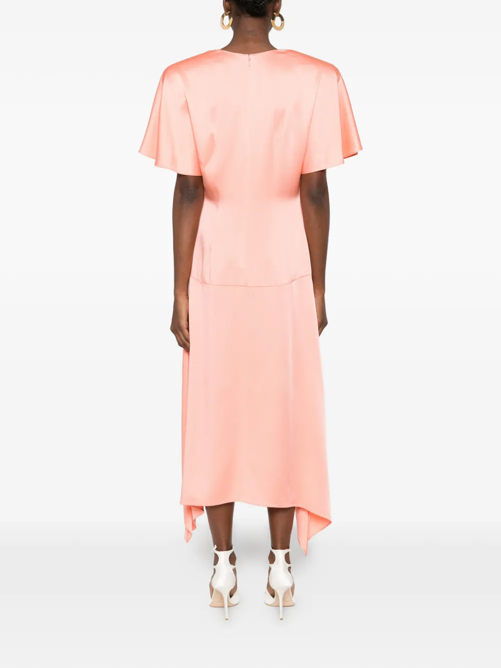 Stella McCartney Midi-jurk met V-hals Roze