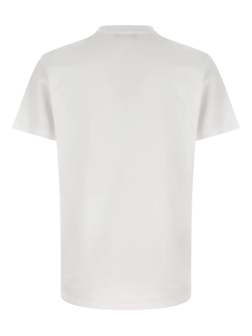 Versace logo-embroidery crew-neck T-shirt - Wit