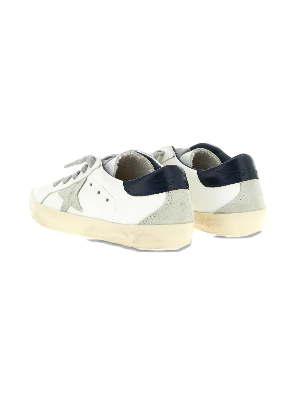 Golden Goose Kids suede-panels sneakers - Wit