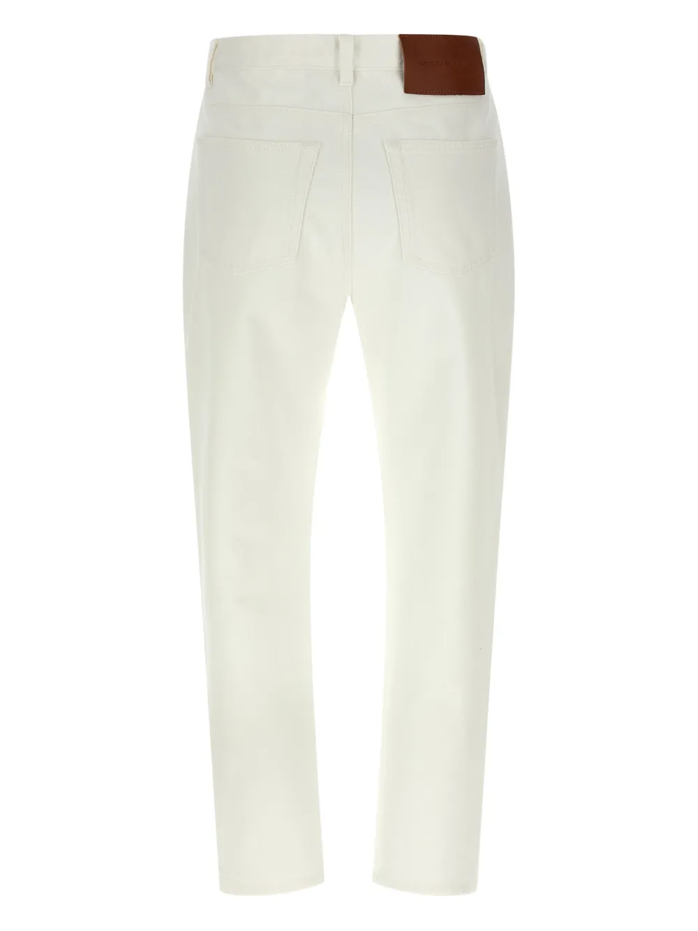 Victoria Beckham High-waist Straight Jeans In White