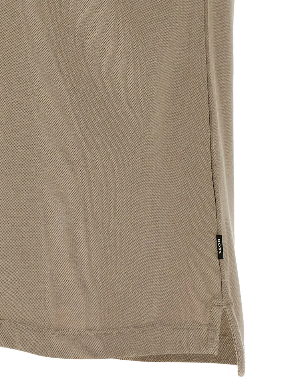 BOSS Poloshirt met logo Beige