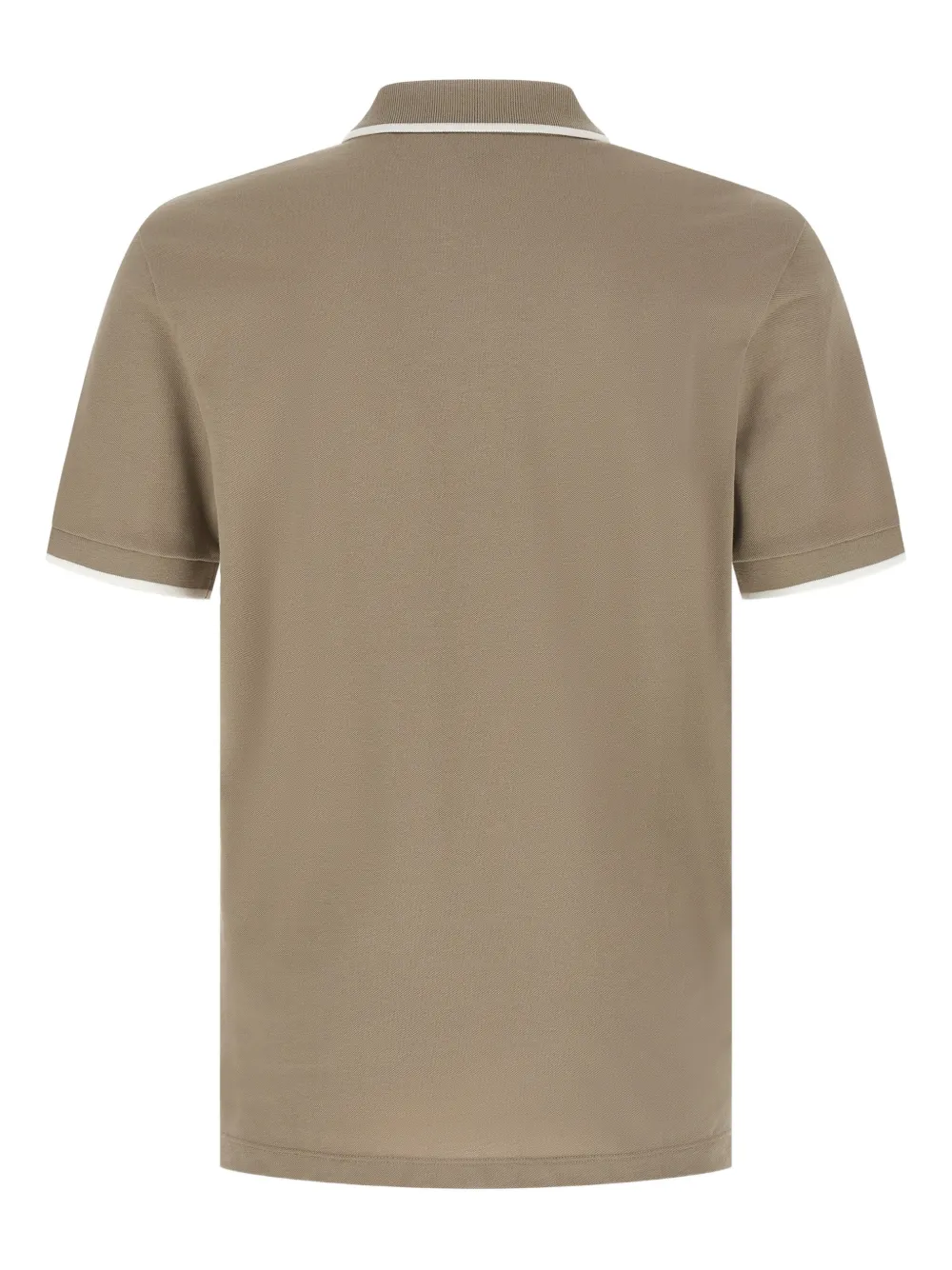 BOSS logo-detail polo shirt - Beige
