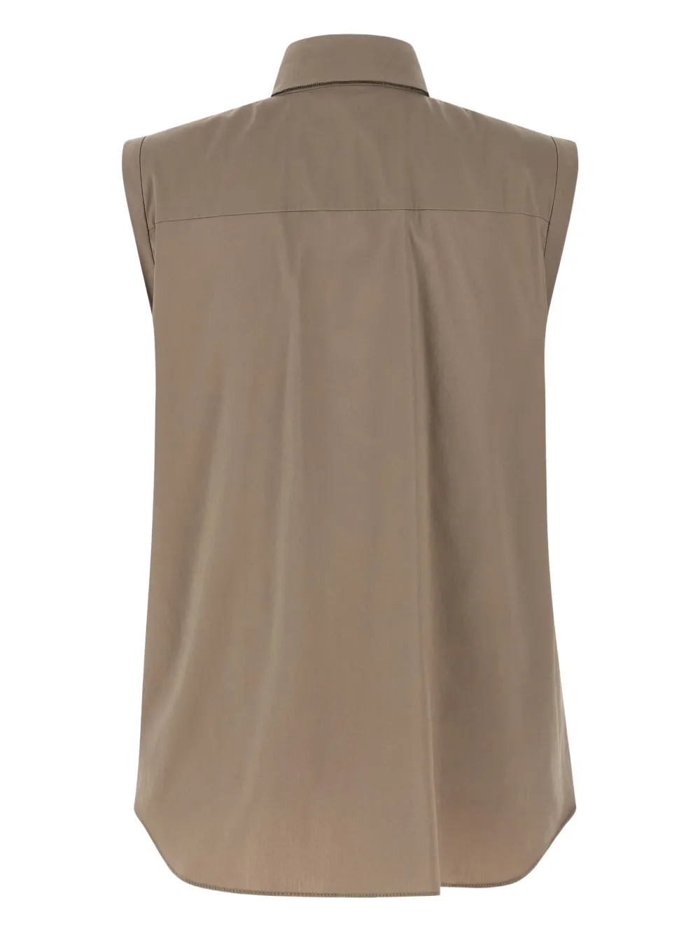 Brunello Cucinelli sleeveless shirt - Beige