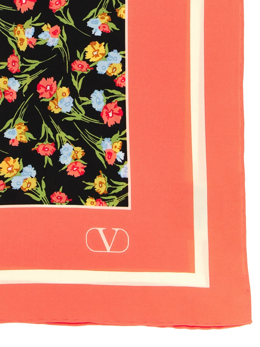 Valentino Garavani floral-print scarf - Oranje
