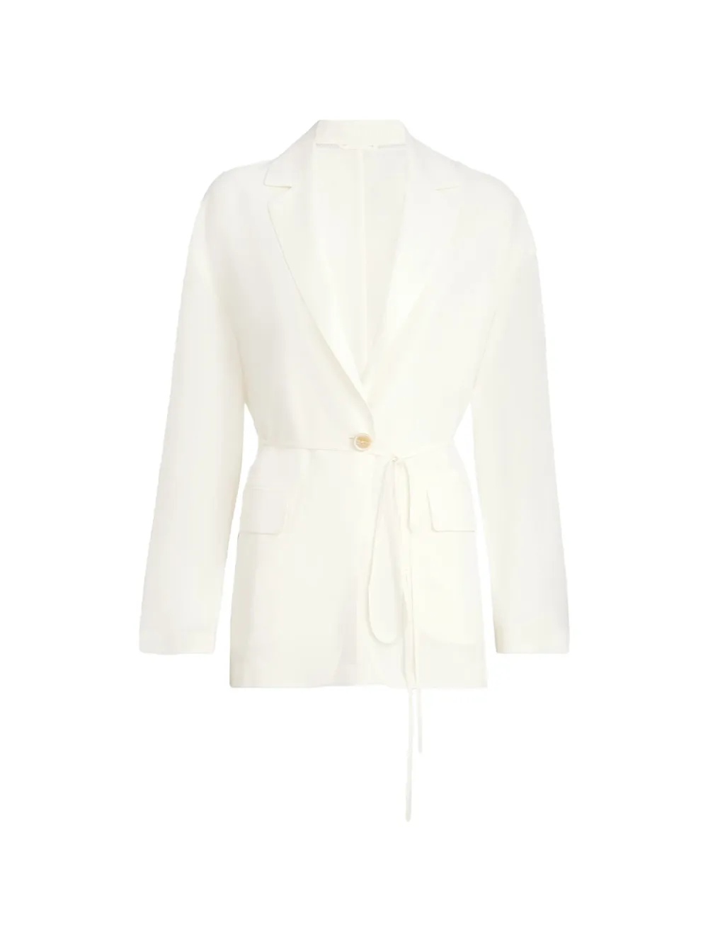 Brunello Cucinelli knotted lace single-breasted blazer - Bianco