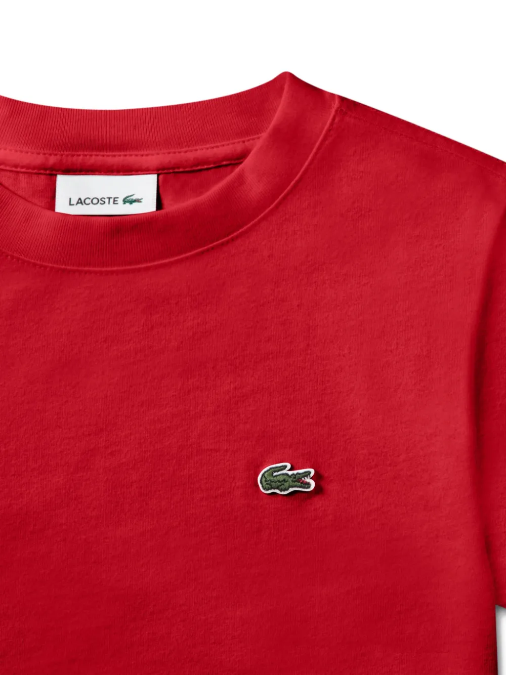 Lacoste Kids T-shirt met logo Rood
