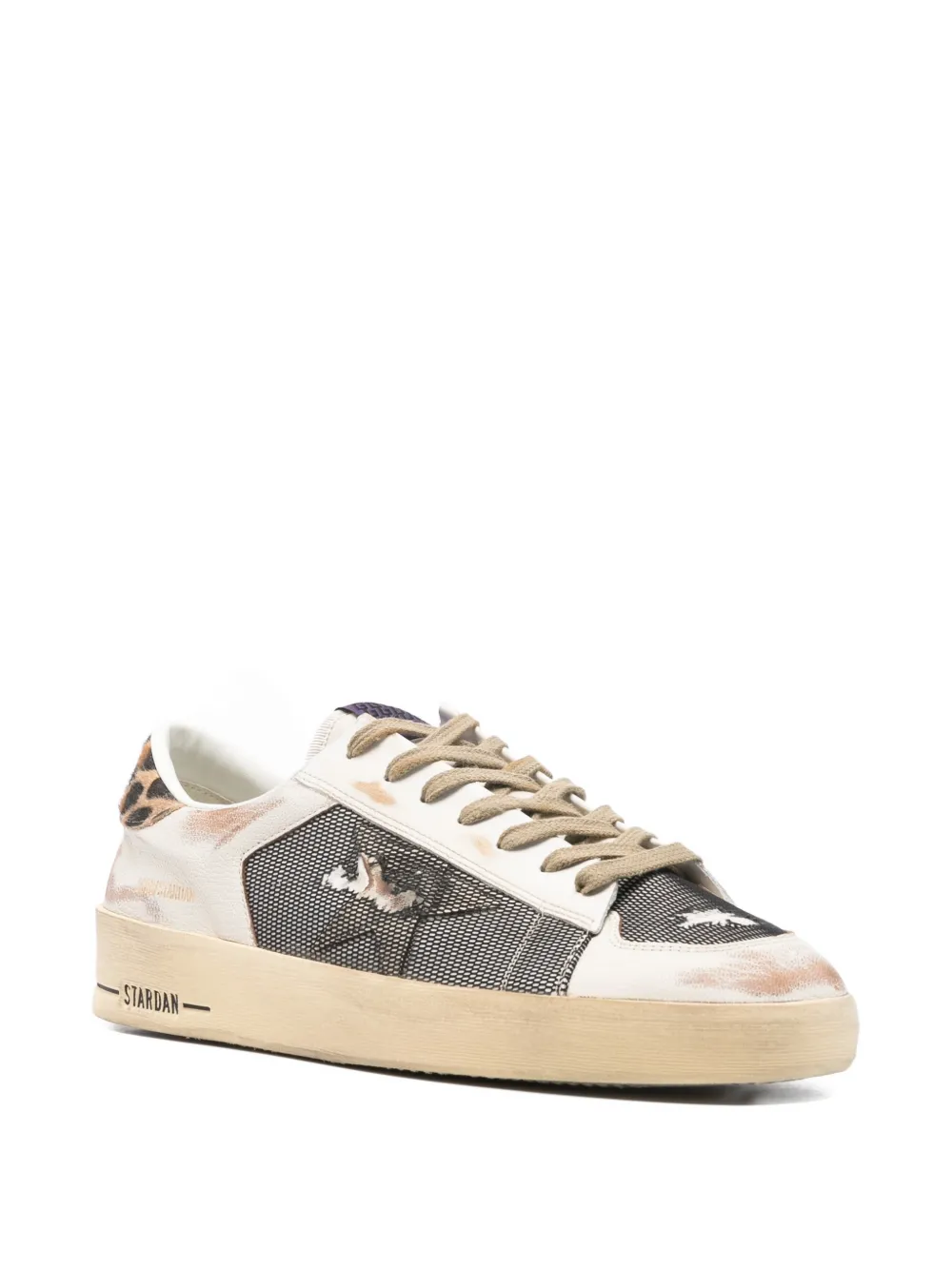 Golden Goose Stardan sneakers met luipaardprint Wit
