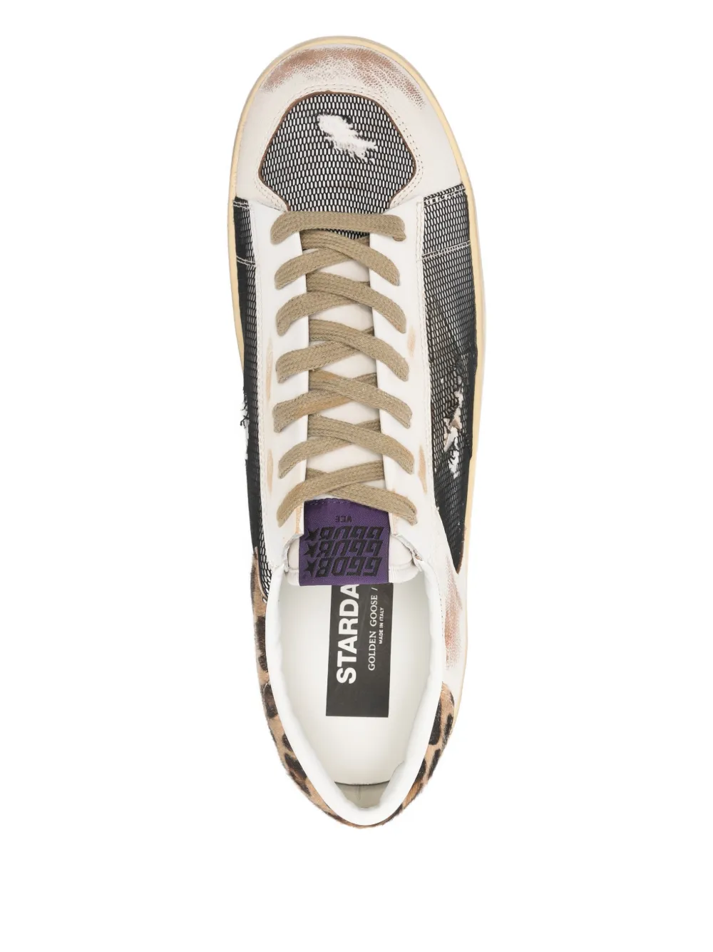 Golden Goose Stardan sneakers met luipaardprint Wit