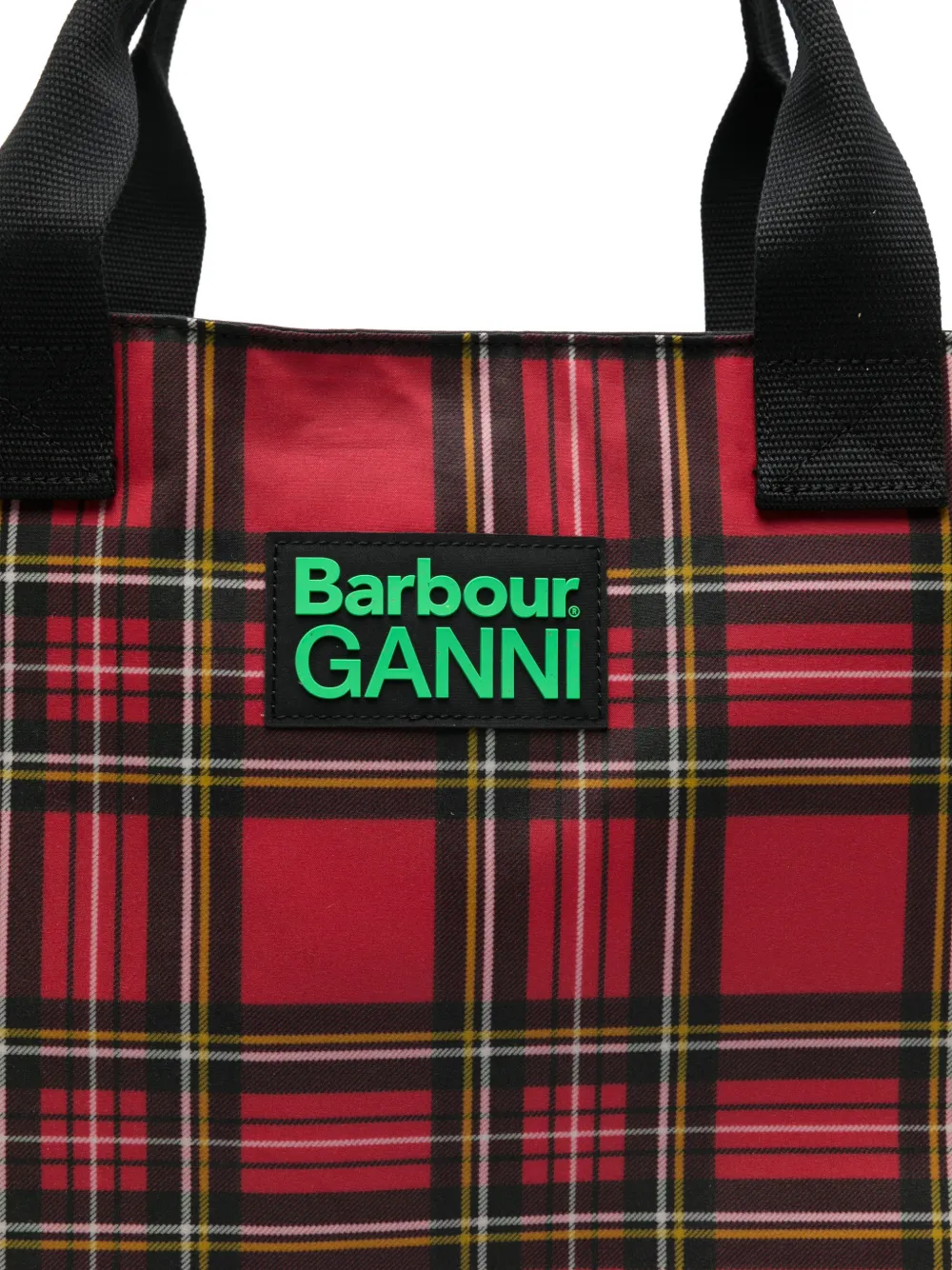 Tartan Logo-Detail Tote Bag