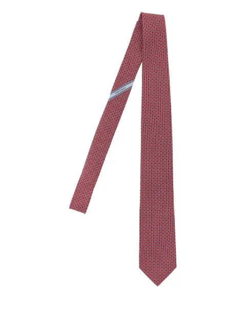 Ferragamo gancini-print tie