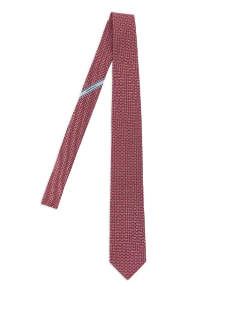 Ferragamo gancini-print tie