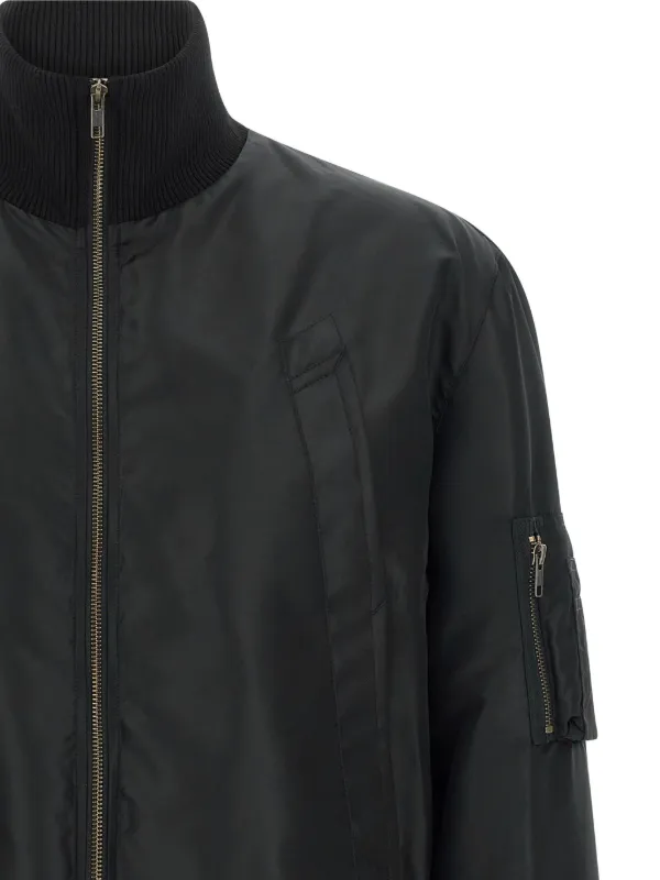 MM6 Maison Margiela ハイネック ボンバージャケット | ブラック