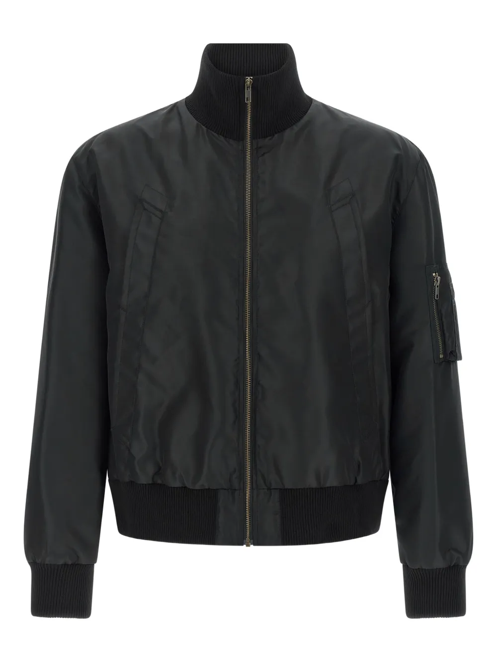 MM6 Maison Margiela high-neck bomber jacket - Schwarz