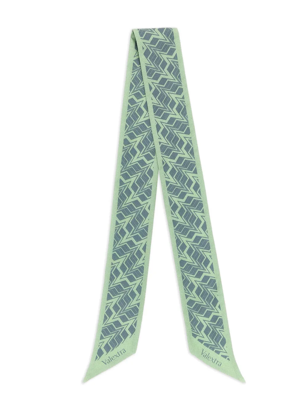 Valextra Astratto patterned scarf - Verde