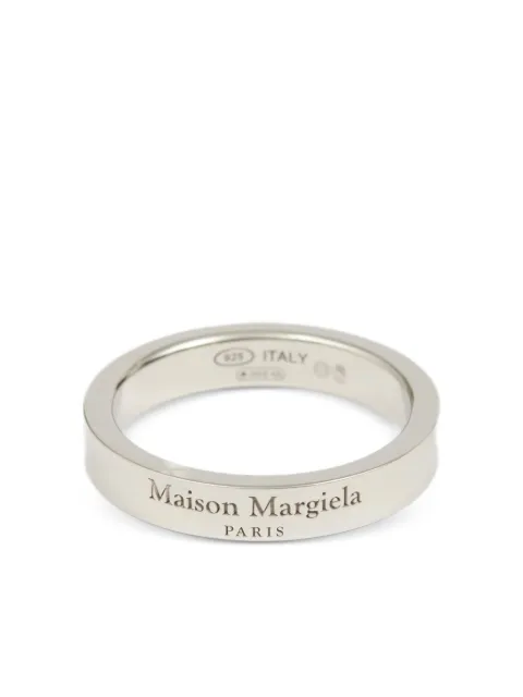 Maison Margiela engraved-logo band ring