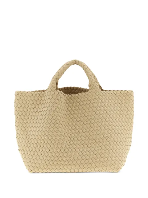 NAGHEDI 미디엄 생바르트 우븐 토트 백