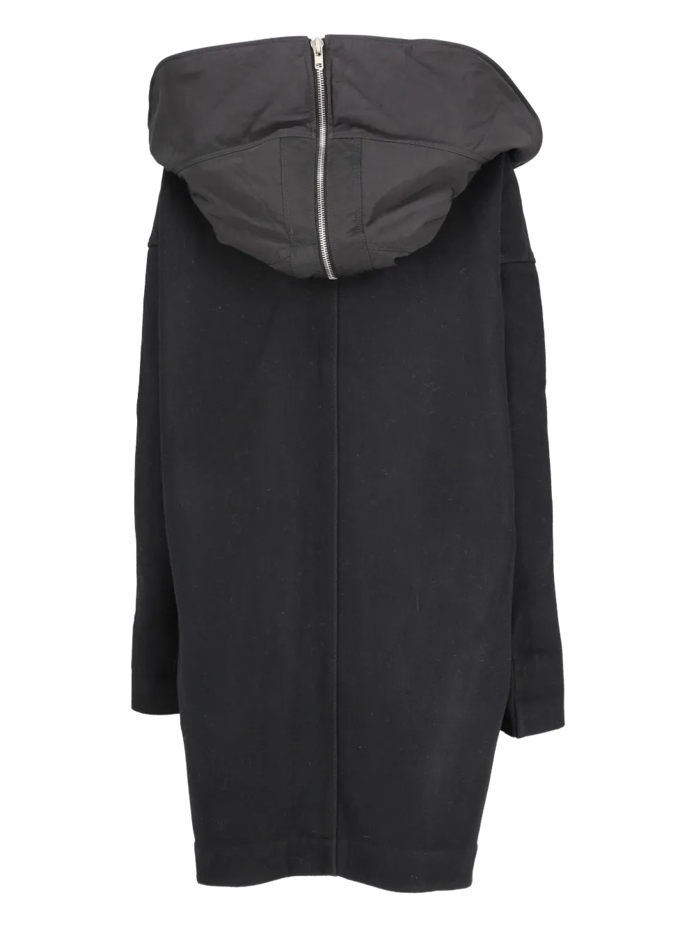 Rick Owens Vintage wool zip hood coat - Zwart