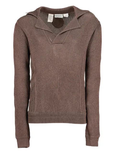 Gianfranco Ferré Pre-Owned Knitted pointed-collar sweater