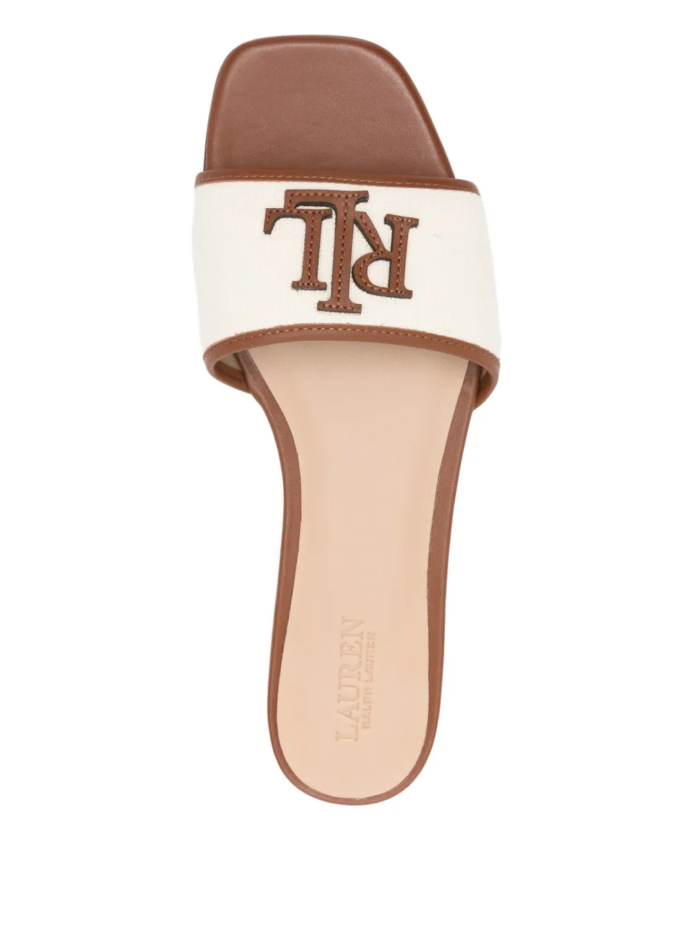 Lauren Ralph Lauren Sandalen met monogram-detail Beige