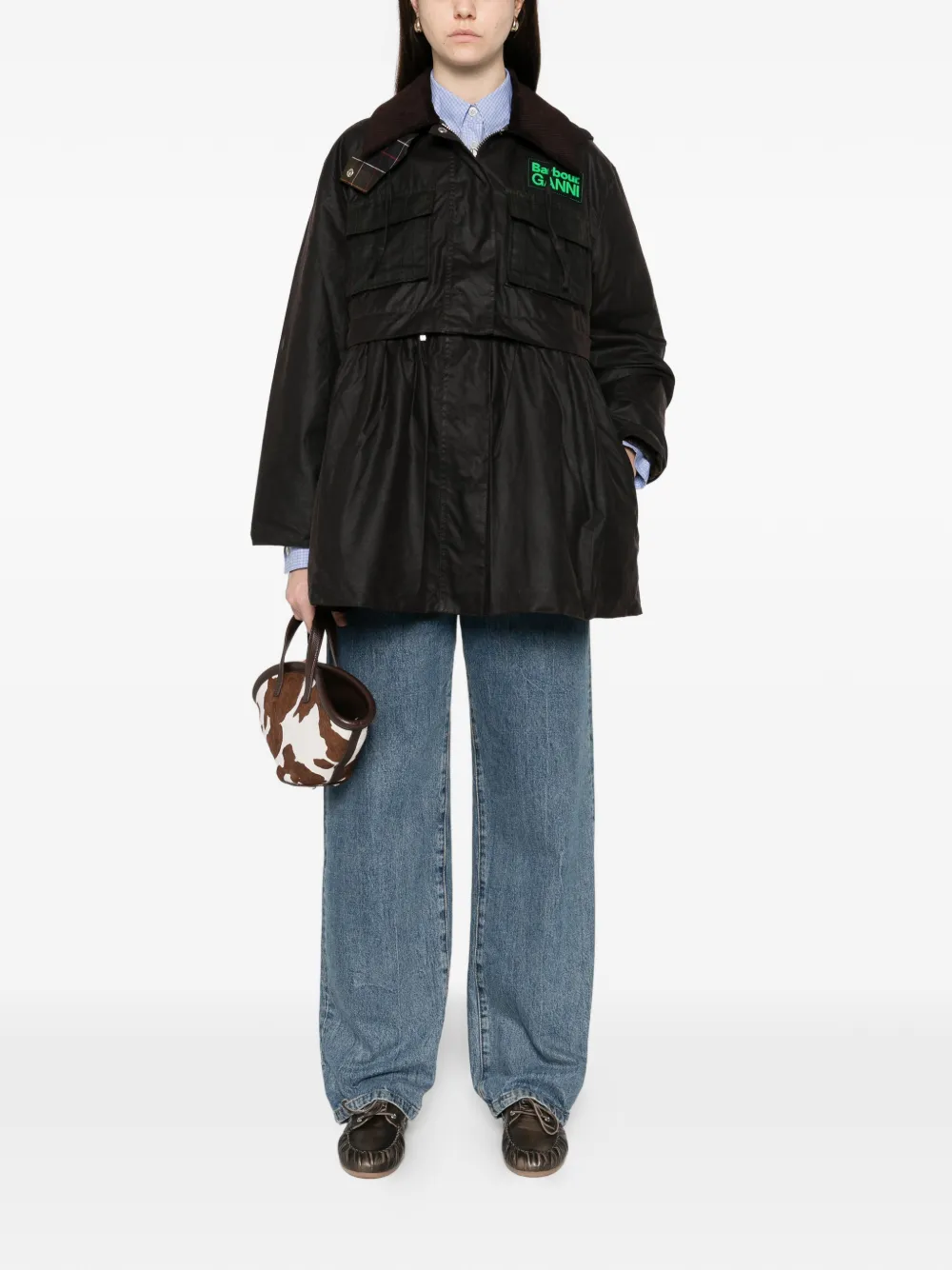 Barbour abrigo encerado con peplum en colaboración con Ganni | Parkas | Image 2
