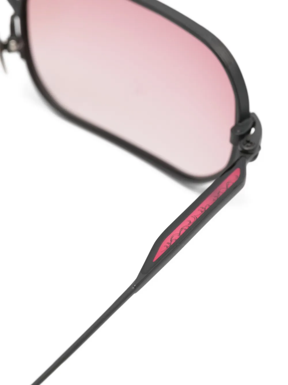  Matsuda Rectangle Gradient Sunglasses - Black 