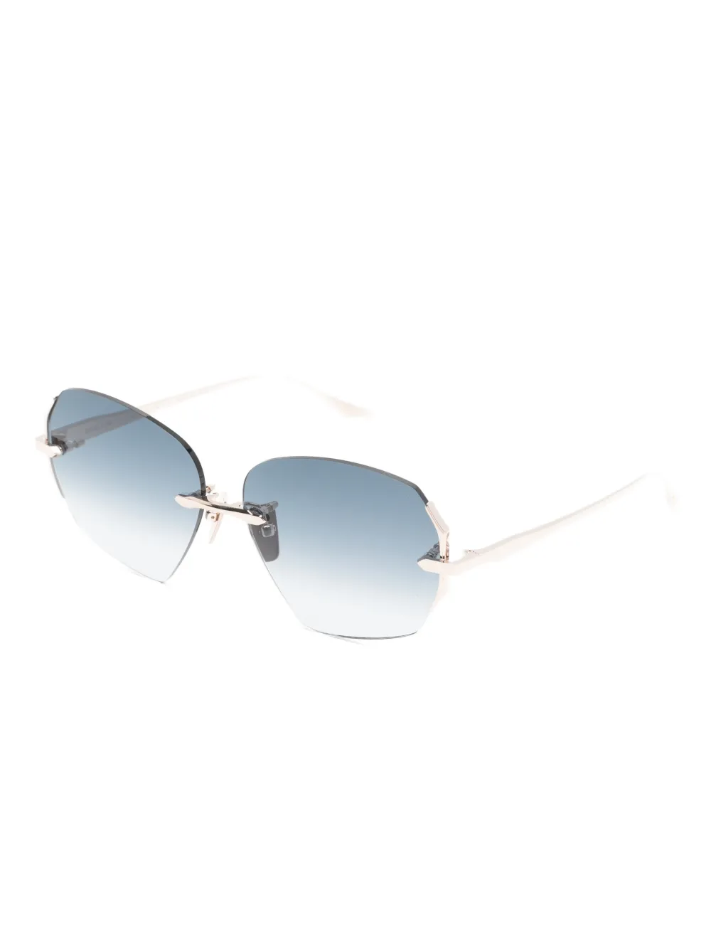 Dita Eyewear Dahlvin zonnebril met geometrisch montuur - Blauw