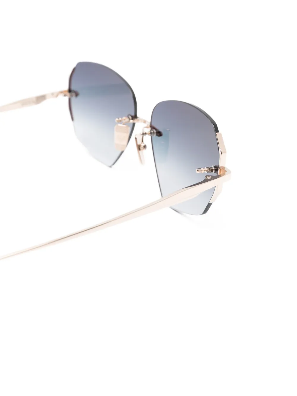 Dita Eyewear Dahlvin zonnebril met geometrisch montuur Blauw