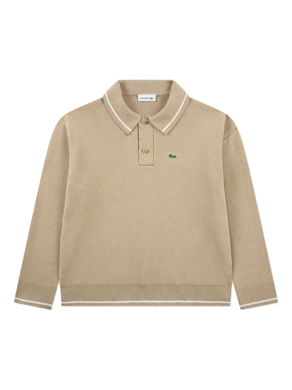 Lacoste Kids long-sleeve polo shirt - Toni neutri
