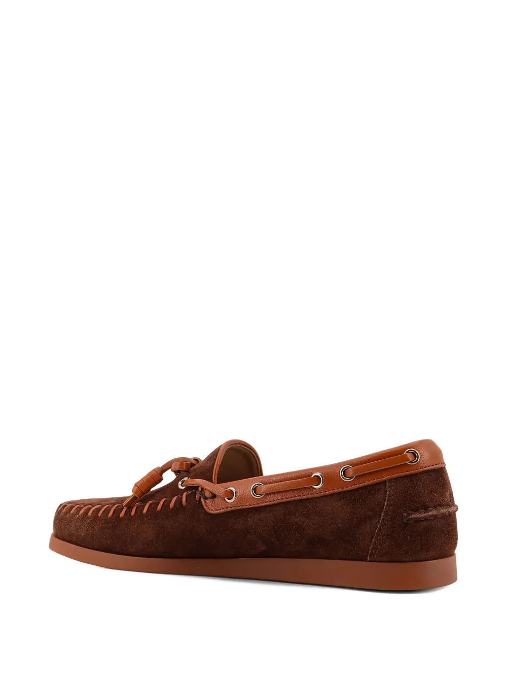 Valentino Garavani lace-detail boat shoes Bruin