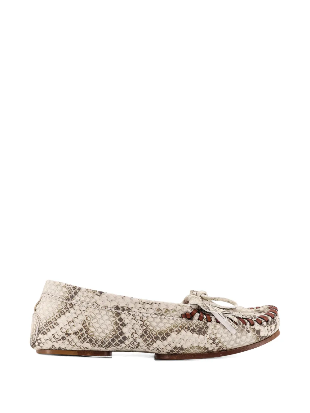 Paris Texas embossed-leather loafers - Toni neutri