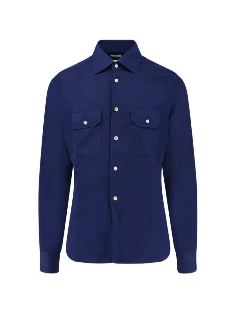 Kiton chest-pocket shirt