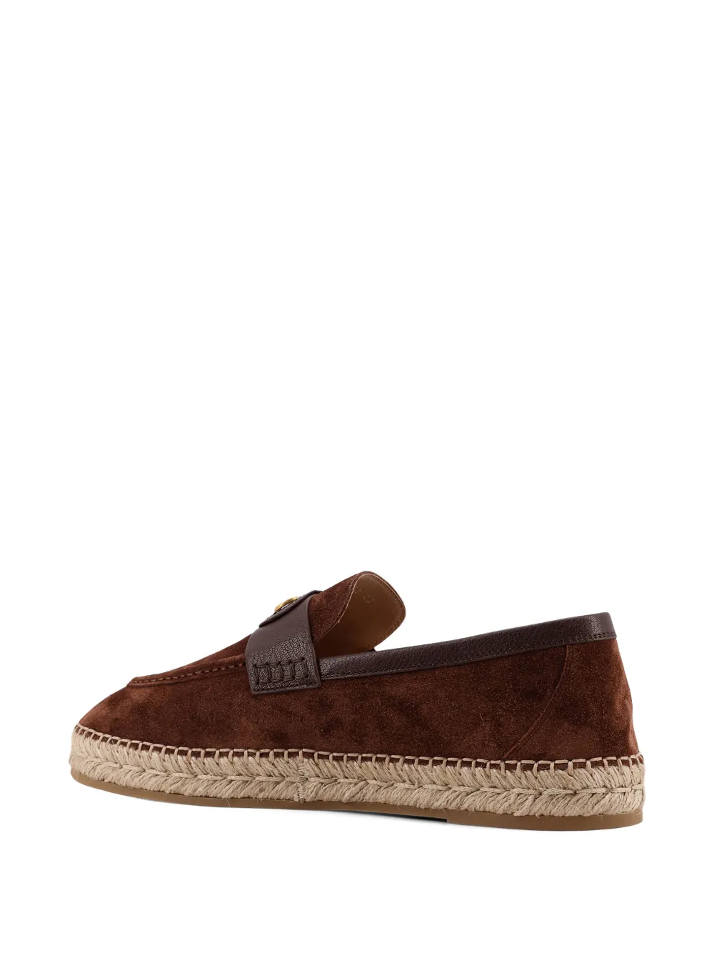 Valentino Garavani Espadrilles met logoplakkaat Bruin