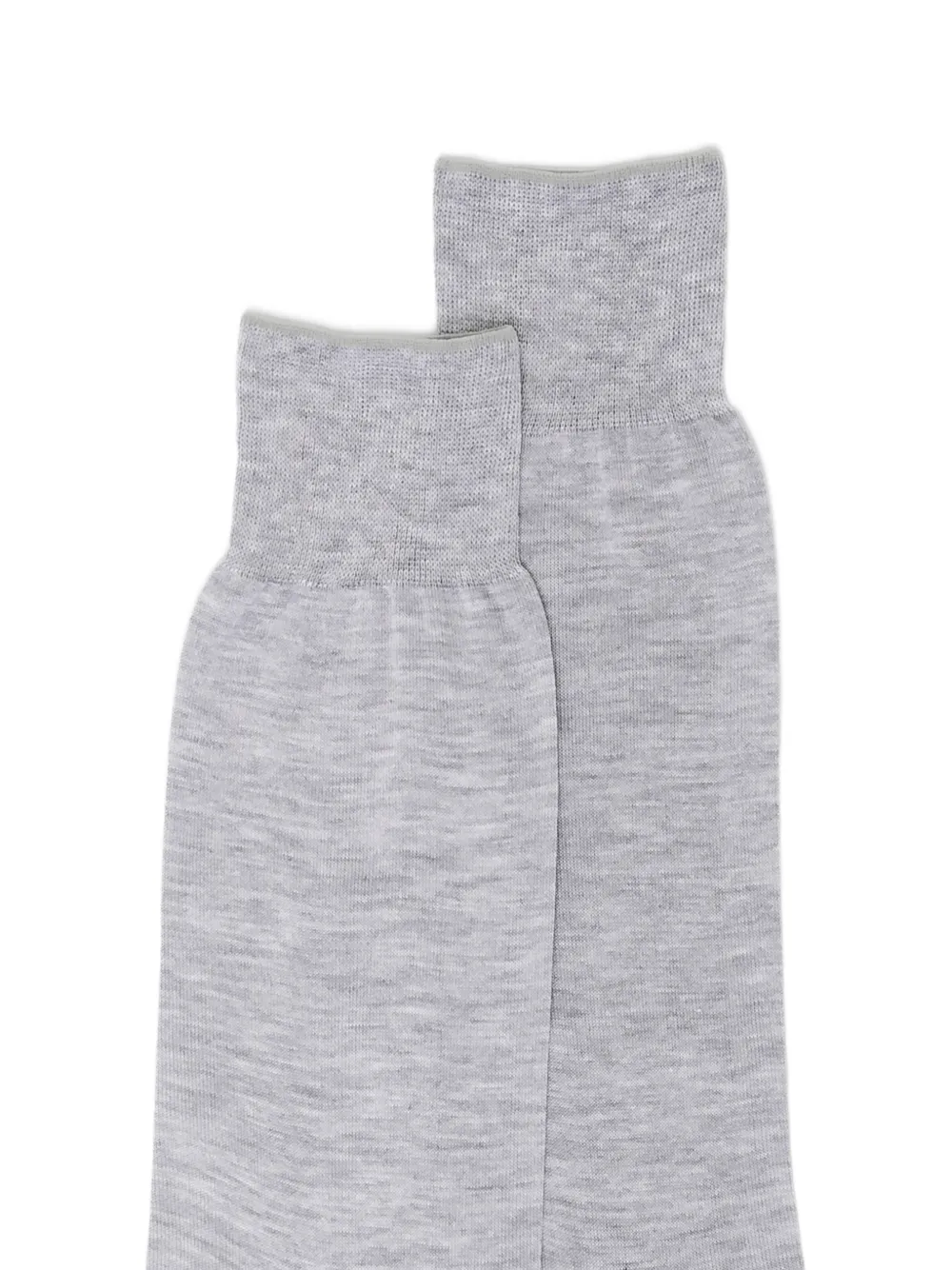  Zegna Logo-print Socks - Grey 