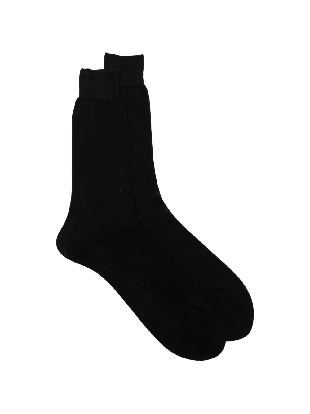 Zegna Chiffon Socks In Black