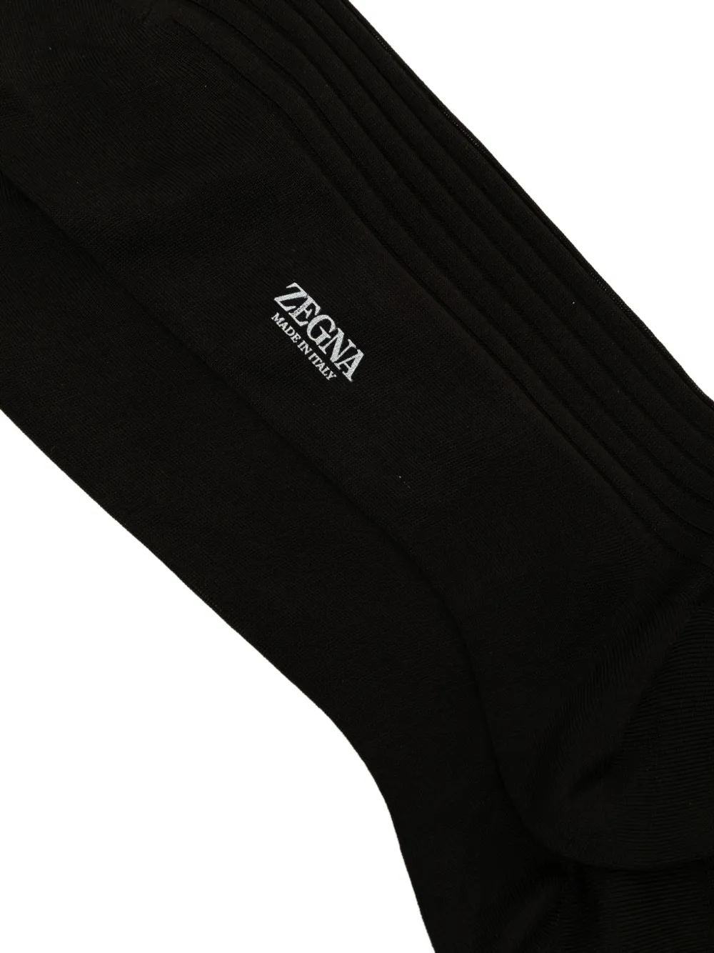  Zegna Logo-print Socks - Brown 