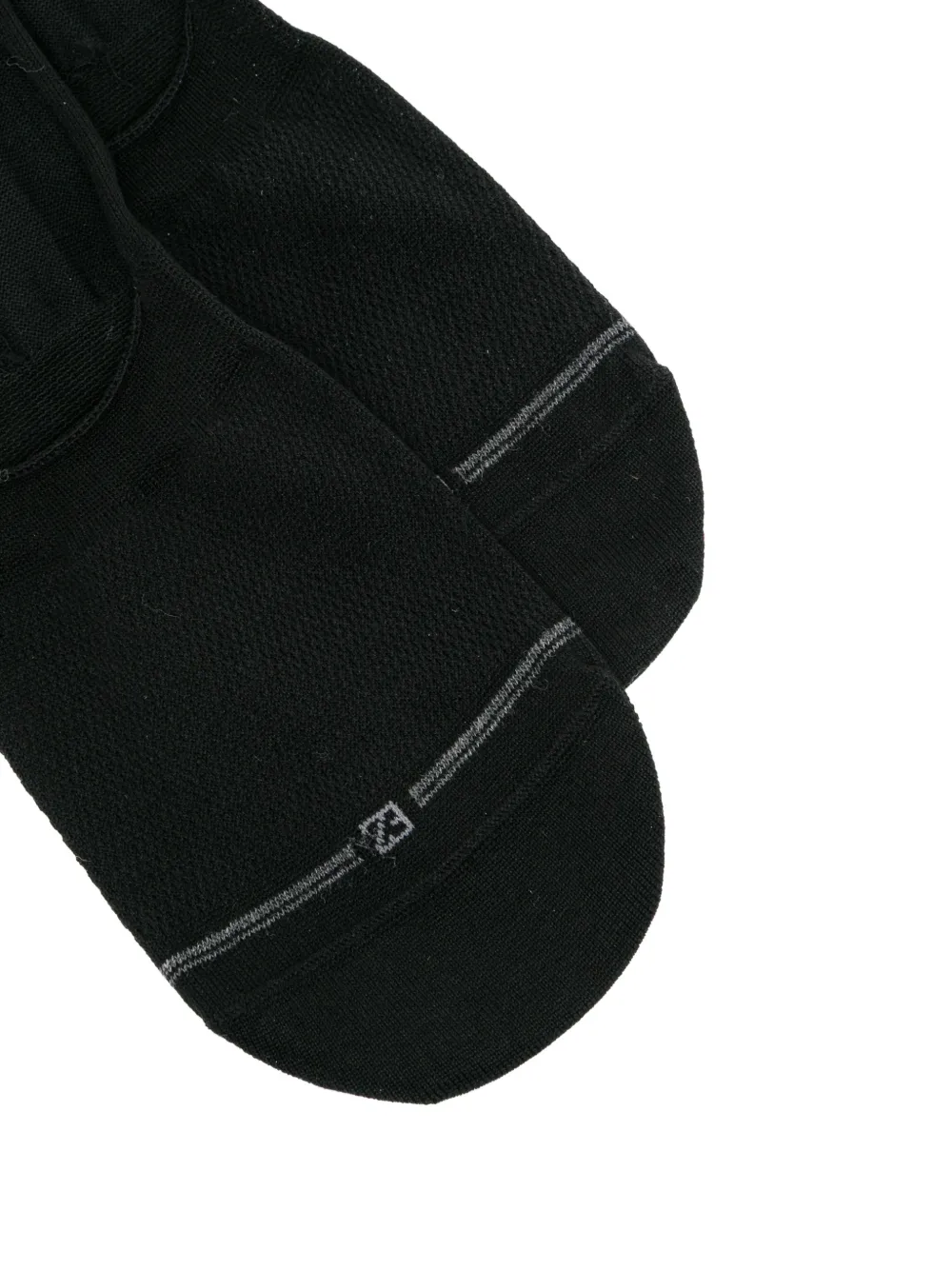  Zegna Logo-embroidered Socks - Black 