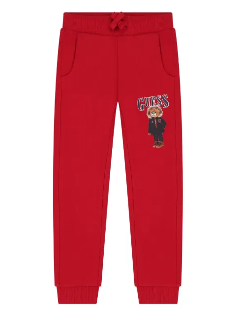 guess kids teddy-bear track pants