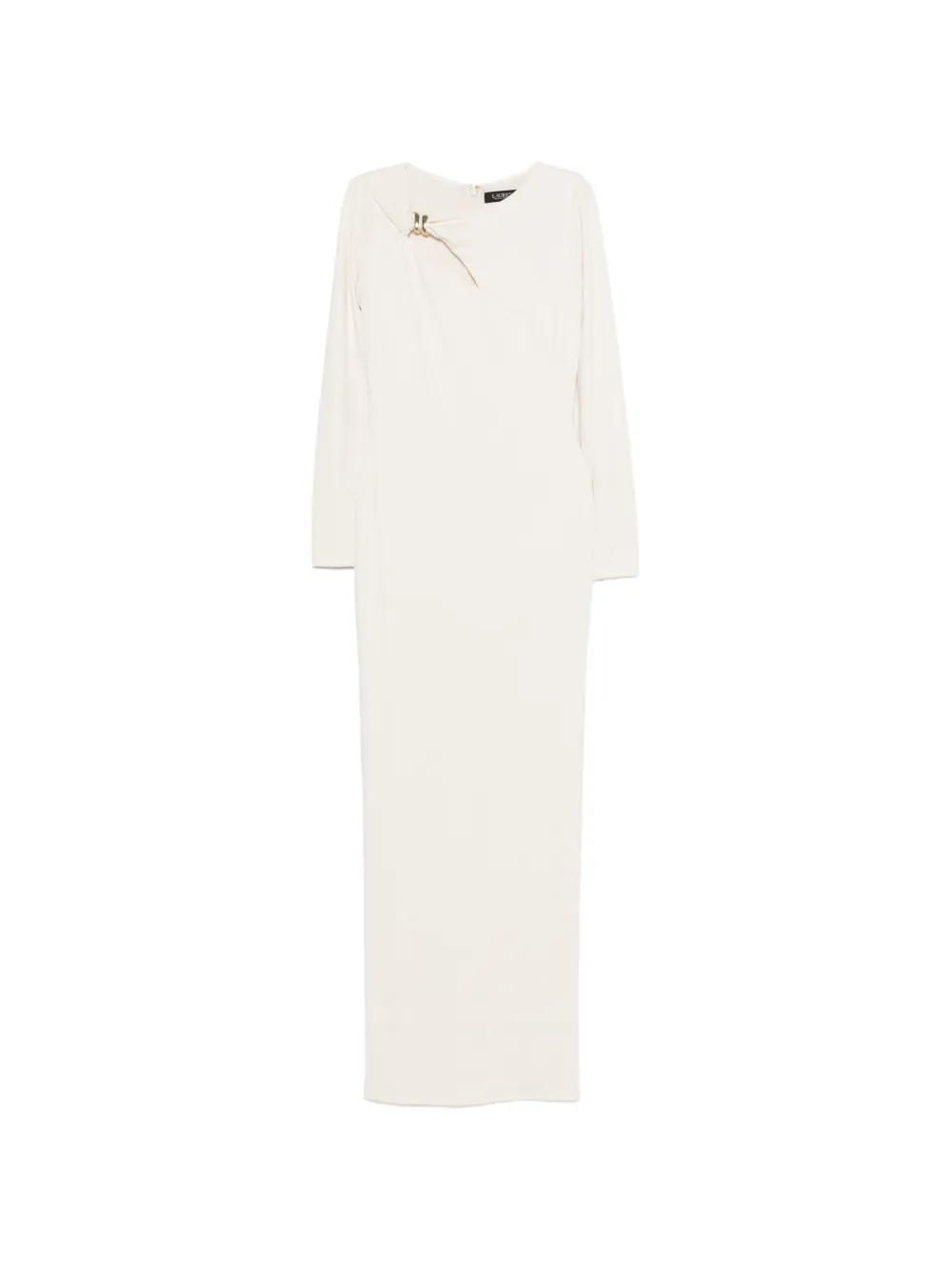 Lauren Ralph Lauren crew-neck maxi dress - Toni neutri