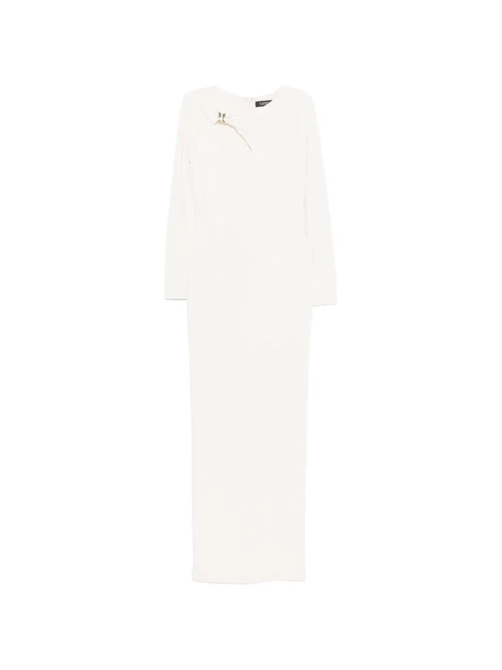 Lauren Ralph Lauren crew-neck maxi dress - Toni neutri