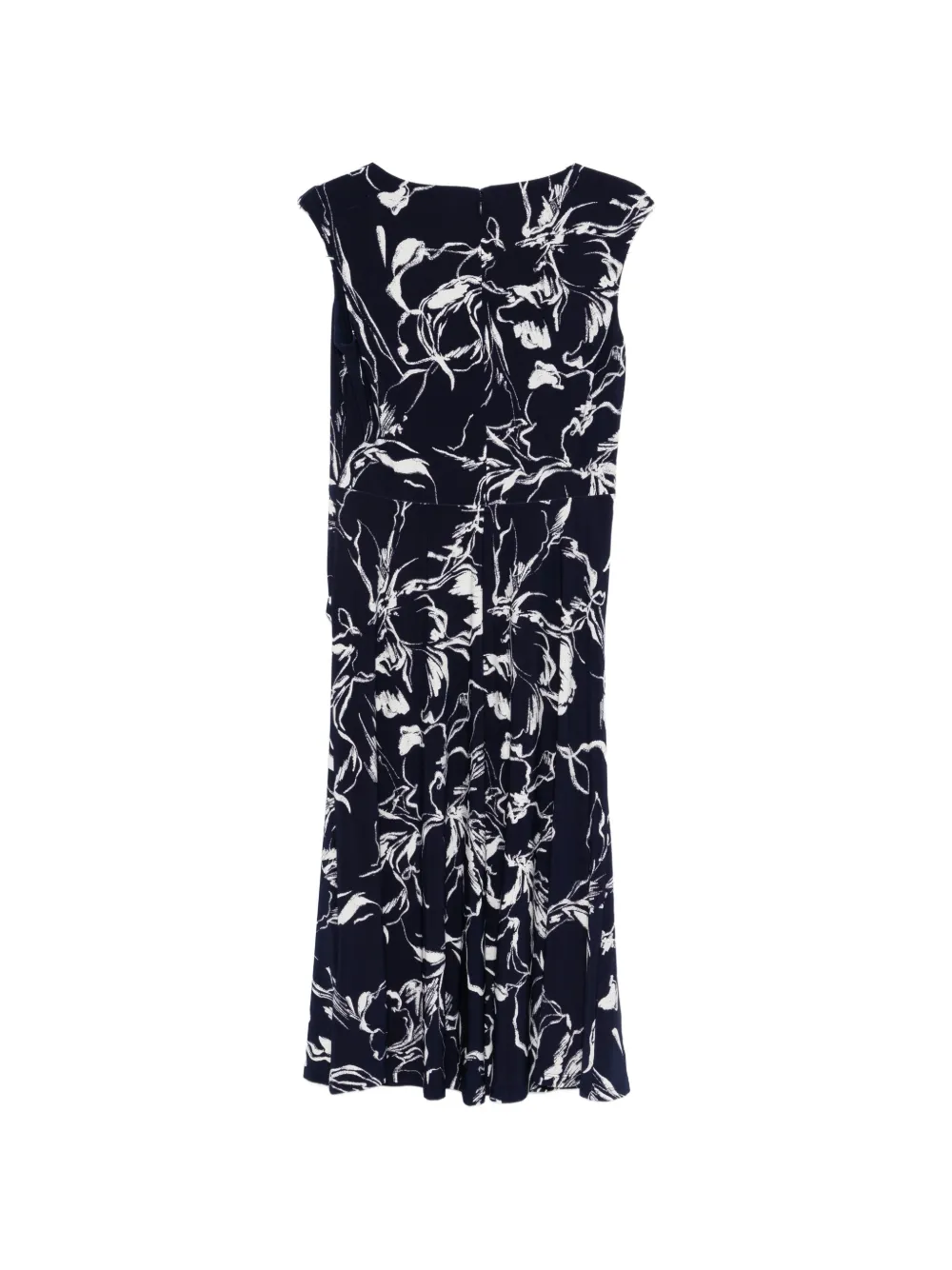 Lauren Ralph Lauren floral-print midi dress - Blauw