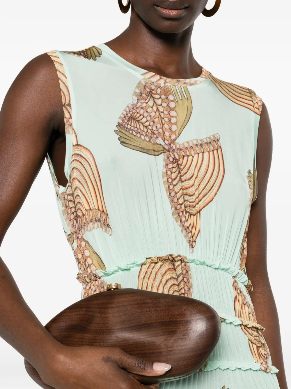 Kamaria Butterfly-Print Maxi Dress