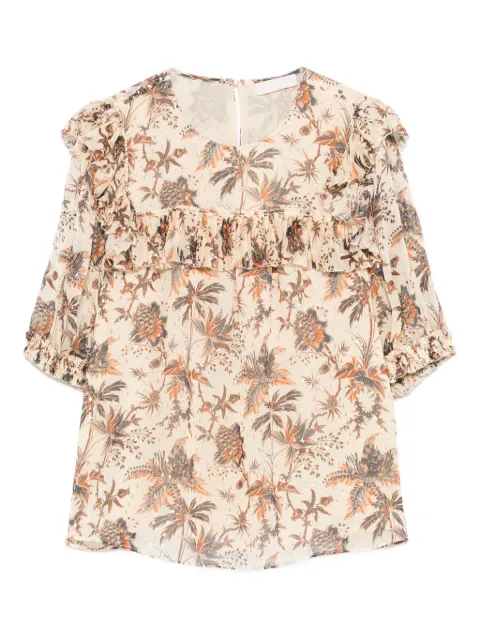 Ulla Johnson Jodie ruffled floral blouse
