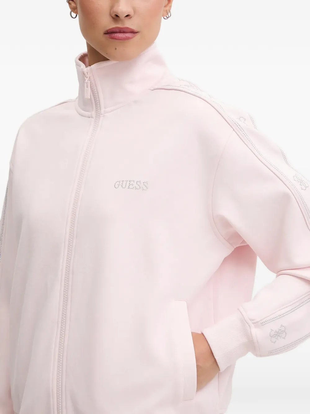 GUESS USA Trui met rits Roze