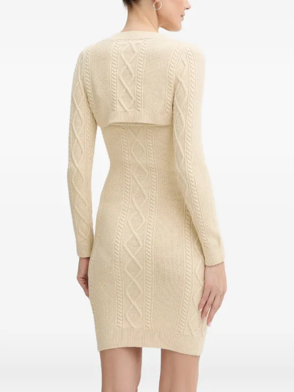 GUESS USA cable-knit Button Mini Dress | Neutrals | FARFETCH GUESS USA cable-knit Button Mini Dress | Neutrals | FARFETCH