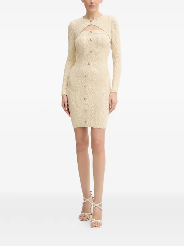 guess cocktail dresses Eco Kendall Printed High-Low Dress