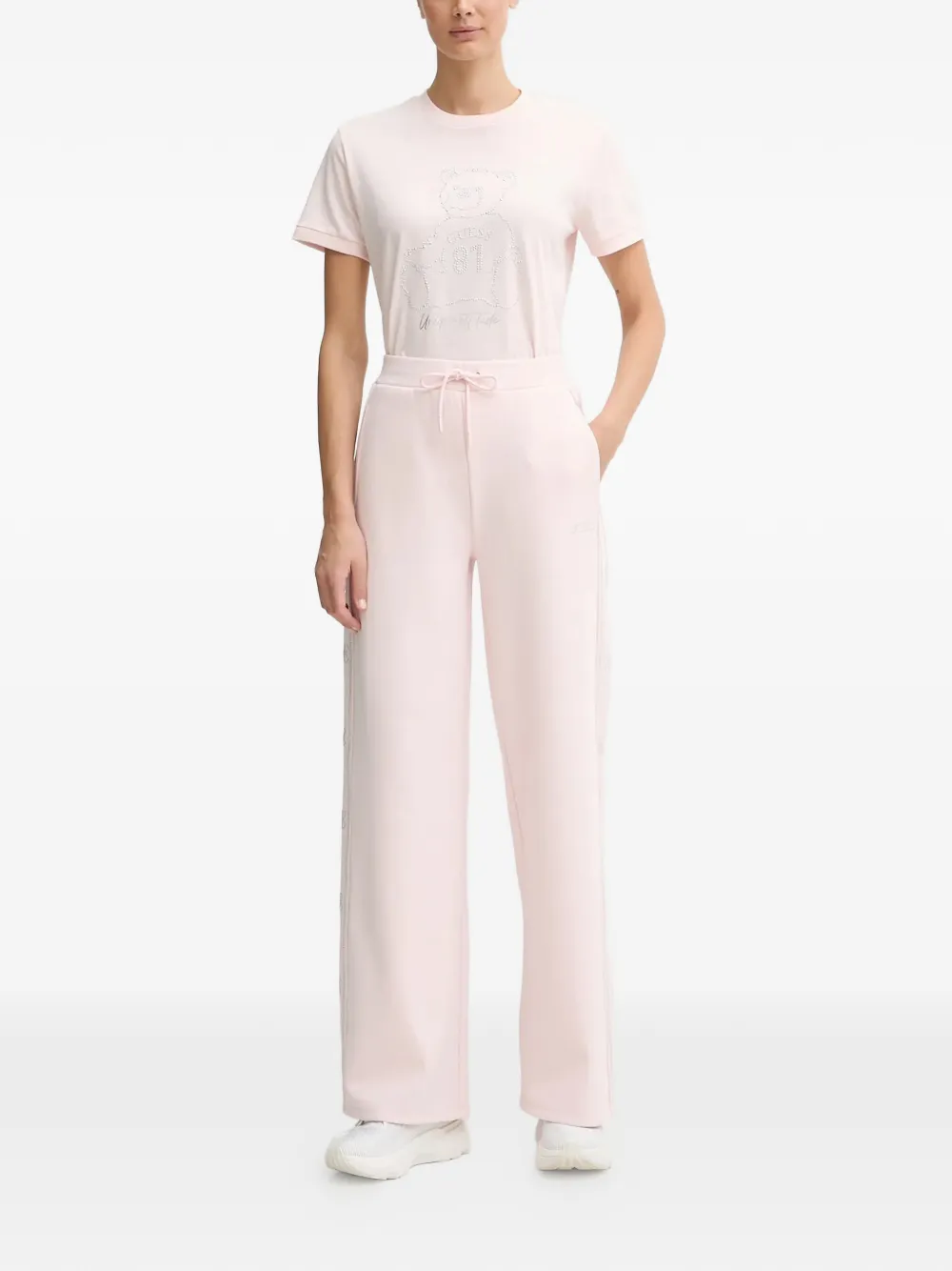 GUESS USA Octavia drawstring track pants - Roze