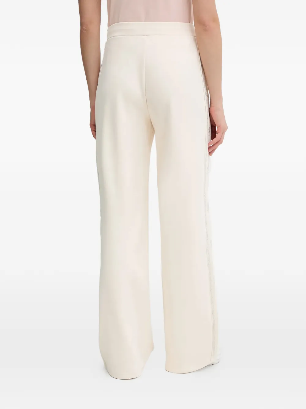 GUESS USA Trainingsbroek met trekkoord en stras Beige